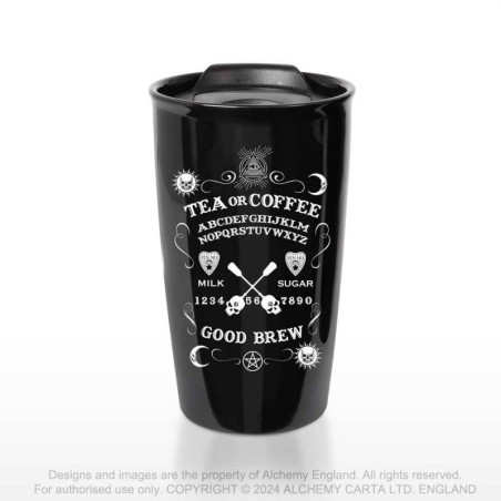 Alchemy Gothic MRDWM10 Ouija Good Brew Double Walled Mug