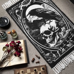 Alchemy Gothic RUG4 Poe's Raven rug