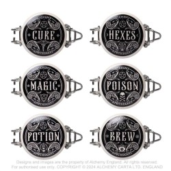 New Release! Alchemy Gothic JAR1 Witch's Spice Rack (6x jars + rack)