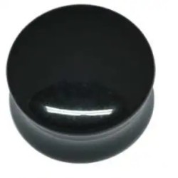 Acrylic Ear Plug - Black (sold per pair)