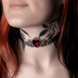 New Release! Alchemy Gothic P986 Betrothal Choker, Fine English Pewter