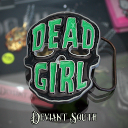 Kreepsville Dead Girl Skull Buckle (belt not included)