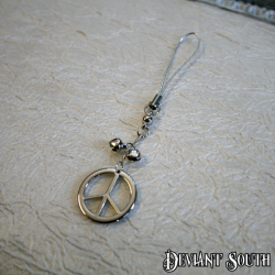 Peace Sign Cell Charm
