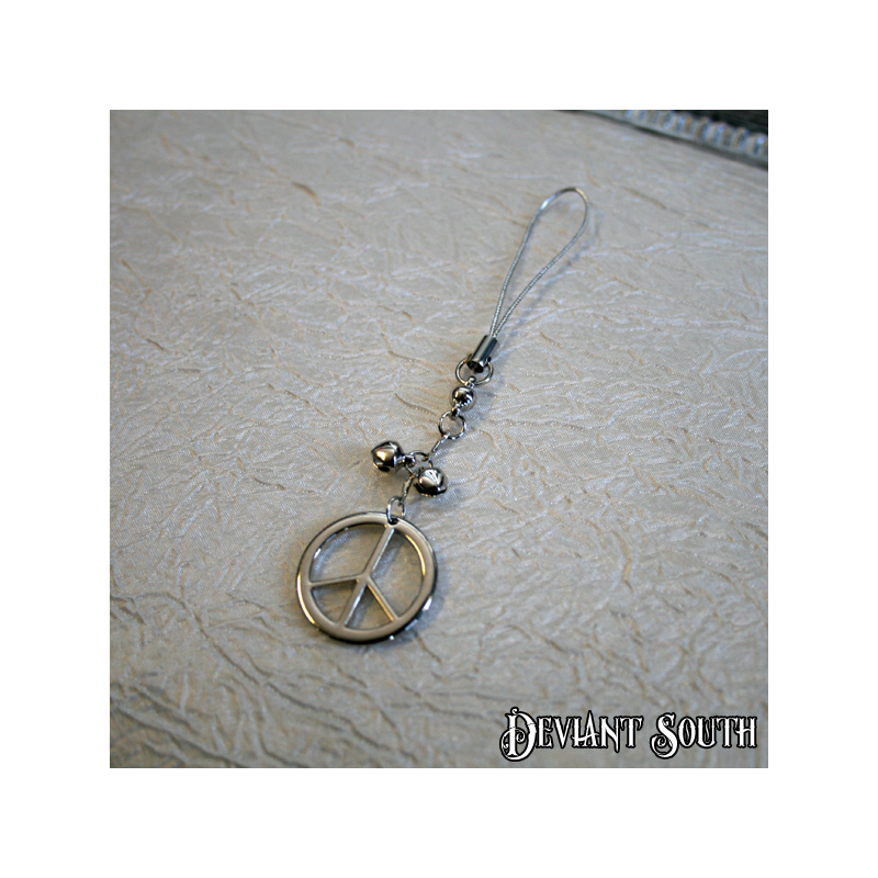Peace Sign Cell Charm