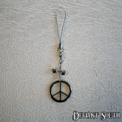 Peace Sign Cell Charm