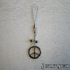 Peace Sign Cell Charm