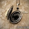 Deviant South Faerie Skull Locket, Black 1.8mm Stainless Steel Chain