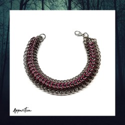 Apparition Atelier Pink Dragon Chainmaille Bracelet