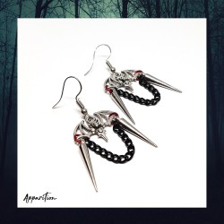Apparition Atelier Vampyr Chainmaille Earrings (pair)
