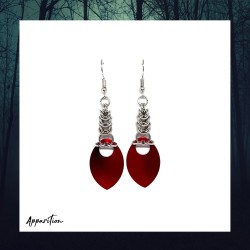 Apparition Atelier Blood Queen Scalemaille Earrings (pair)