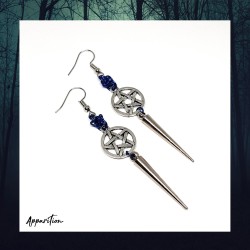 Apparition Atelier Blue Stevie Chainmaille Earrings (pair)