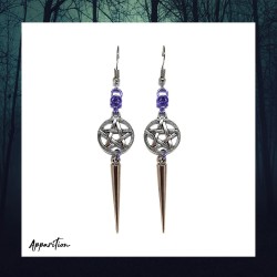 Apparition Atelier Purple Stevie Chainmaille Earrings (pair)