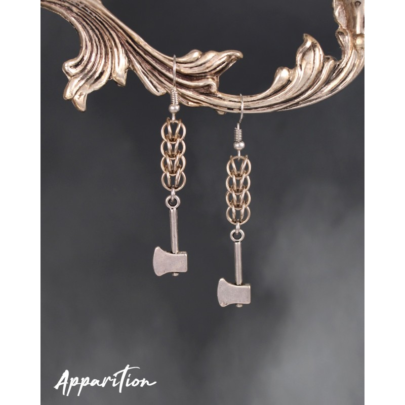 Apparition Atelier Dragonbone Chainmaille Earrings (pair)