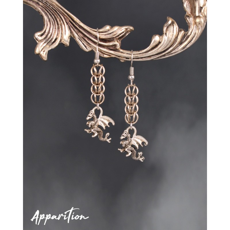 Apparition Atelier Níðhöggr Chainmaille Earrings (pair)