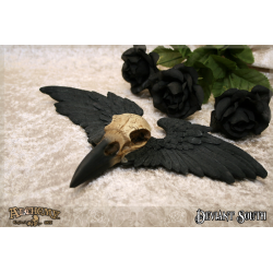 Alchemy Gothic V52 Ravenger -- bird skull wall resin plaque