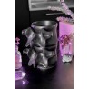 Killstar Ossuary Stackable Cups – Sculpted Black Ceramic Set of 2, Gloss Finish
