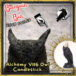 Alchemy Gothic V116 Owl of Astrontiel -- Owl Candlestick