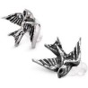 Alchemy Gothic ULFE4 Swallows Stud Earrings (pair)
