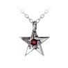 Alchemy Gothic P365 Crystal Pentagram pendant necklace