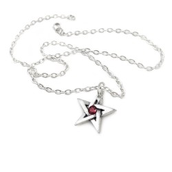 Alchemy Gothic P365 Crystal Pentagram pendant necklace