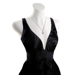 Alchemy Gothic P365 Crystal Pentagram pendant necklace