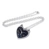 Heart-shaped Black Cat Cute Cat Ears Necklace -- Alchemy P884 Love Cat