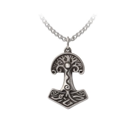 New Release! Alchemy Gothic P994 Yggdrsil - Viking World Tree -- Fine English Pewter necklace
