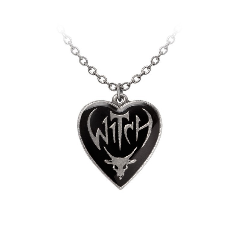New Release! Alchemy Gothic P996 Witch -- Fine English Pewter necklace