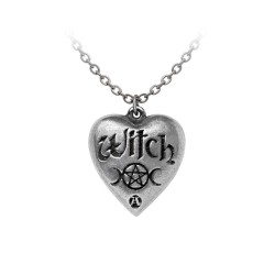 New Release! Alchemy Gothic P996 Witch -- Fine English Pewter necklace