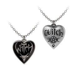 New Release! Alchemy Gothic P996 Witch -- Fine English Pewter necklace