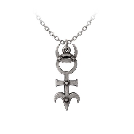 New Release! Alchemy Gothic P1002 Dr. Dee's Monad -- Fine English Pewter necklace