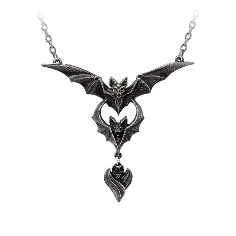 New Release! Alchemy Gothic P1003 Evil-Ution -- Fine English Pewter necklace