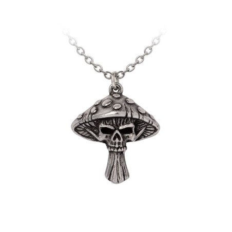New Release! Alchemy Gothic P1004 Death Cap -- Fine English Pewter necklace