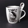 New Release! Alchemy Gothic ALMUG25 Poe's Raven: Mug and Spoon Set