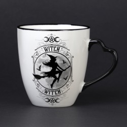 New Release! Alchemy Gothic ALMUG27 Witch: Mug with Heart Handle