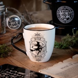 Alchemy Gothic ALMUG27 Witch: Mug with Heart Handle
