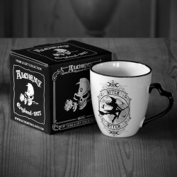 New Release! Alchemy Gothic ALMUG27 Witch: Mug with Heart Handle