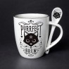 Alchemy Gothic ALMUG20 Purrfect Brew: Mug and Spoon Set