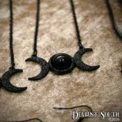 Black Moon Triple Goddess Necklace
