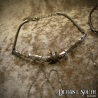 Silver Gothic Bat Choker Necklace