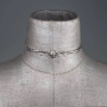 Silver Gothic Bat Choker Necklace