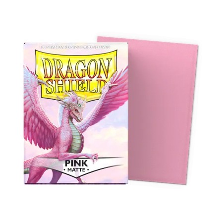 Dragon Shield Matte Standard Size Card Sleeves - Pink (100)