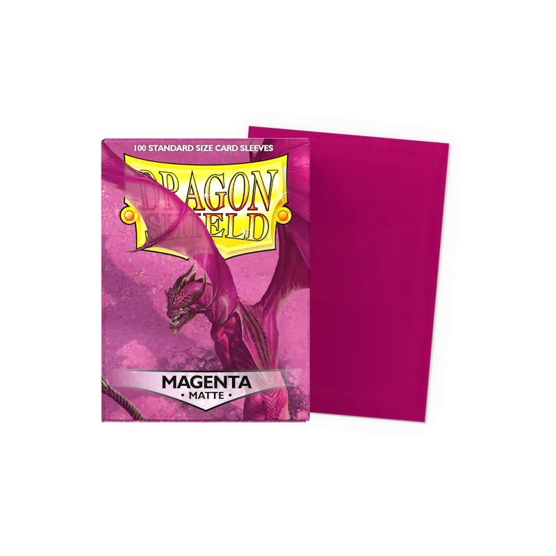 Dragon Shield Matte Standard Size Card Sleeves - Magenta (100)