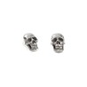Alchemy Gothic E342 Mortuarium -- skull pewter stud earrings (pair)