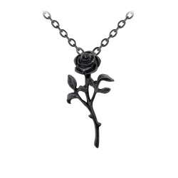 Alchemy Gothic P695 The Romance Of The Black Rose necklace