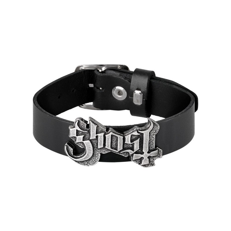 Alchemy Gothic HRWL457 Ghost leather wrist strap