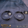Alchemy Gothic ULFA6 Devil Heart -- Swarovski Fine English Pewter bangle