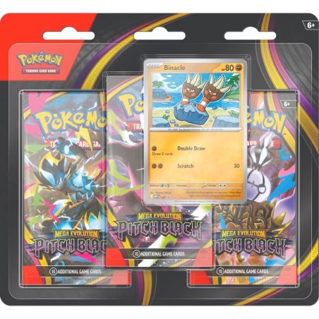 Pokémon TCG: Mega Evolution—Pitch Black: 3-pack Blister