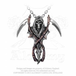 Alchemy Gothic P296 Reaper's Arms pendant necklace